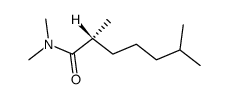 2(R),6-dimethylheptanoic acid dimethylamide结构式