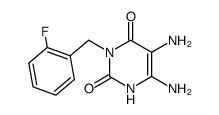 5,6-diamino-3-(2-fluoro-benzyl)-1H-pyrimidine-2,4-dione结构式