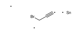 3-bromoprop-1-ynyl(trimethyl)stannane结构式