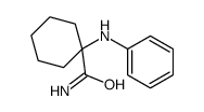 1-(phenylamino)cyclohexanecarboxamide结构式