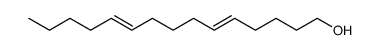 (5E,10E)-5,10-Pentadecadien-1-ol structure