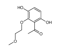 1-[3,6-dihydroxy-2-(2-methoxyethoxy)phenyl]ethanone Structure