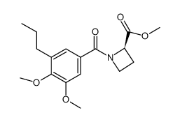 1-(3,4-dimethoxy-5-propylbenzoyl)azetidine-2R-carboxylic acid methyl ester Structure