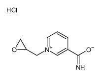 1-(oxiran-2-ylmethyl)pyridin-1-ium-3-carboxamide,chloride Structure