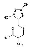 2-amino-3-[(2,5-dioxoimidazolidin-4-yl)methylsulfanyl]propanoic acid结构式