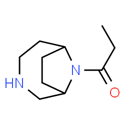 3,9-Diazabicyclo[4.2.1]nonane,9-(1-oxopropyl)- (9CI) Structure