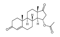 15α-acetoxyandrost-4-en-3,17-dione Structure