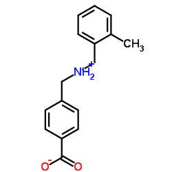 4-{[(2-Methylbenzyl)ammonio]methyl}benzoate结构式