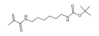 N-tert.-Butyloxycarbonyl-N'-(2-methacrylyl)-1,6-diaminohexan Structure