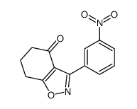 3-(3-nitrophenyl)-6,7-dihydro-5H-1,2-benzoxazol-4-one结构式