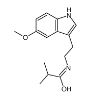N-[2-(5-methoxy-1H-indol-3-yl)ethyl]-2-methylpropanamide结构式
