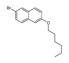 2-bromo-6-hexoxynaphthalene Structure