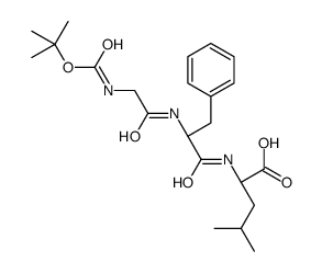 (2S)-4-methyl-2-[[(2S)-2-[[2-[(2-methylpropan-2-yl)oxycarbonylamino]acetyl]amino]-3-phenylpropanoyl]amino]pentanoic acid Structure