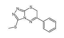 3-methylsulfanyl-6-phenyl-7H-[1,2,4]triazolo[3,4-b][1,3,4]thiadiazine结构式