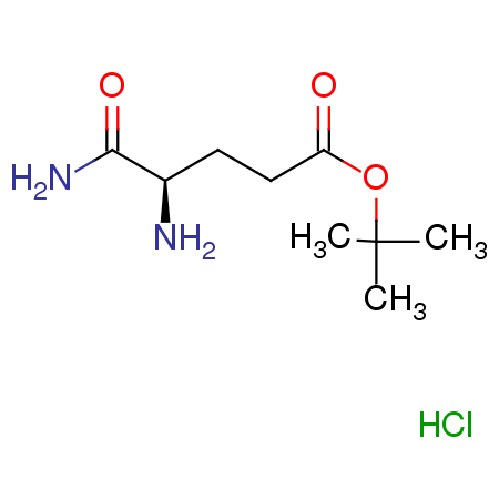 H-D-Glu(OtBu)-NH2.HCl结构式