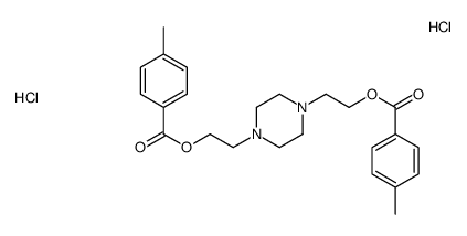 2-[4-[2-(4-methylbenzoyl)oxyethyl]piperazin-1-yl]ethyl 4-methylbenzoate,dihydrochloride结构式