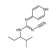 1-cyano-2-(2-methylpentan-3-yl)-3-pyridin-4-ylguanidine Structure