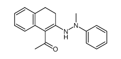 1-Acetyl-3,4-dihydro-2-(2-methyl-2-phenylhydrazino)naphthalene Structure