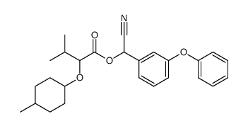 3-Methyl-2-(4-methyl-cyclohexyloxy)-butyric acid cyano-(3-phenoxy-phenyl)-methyl ester结构式