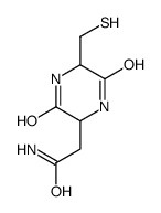 2-Piperazineacetamide, 5-(mercaptomethyl)-3,6-dioxo- (9CI) Structure