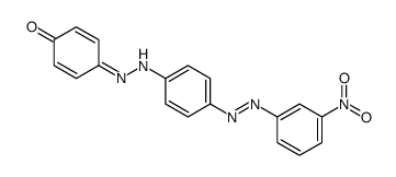 p-[[p-[(m-nitrophenyl)azo]phenyl]azo]phenol结构式