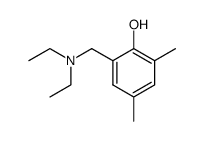 2-(N,N-diethylaminomethyl)-4,6-dimethylphenol结构式