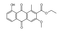 ethyl 8-hydroxy-3-methoxy-1-methylanthraquinone-2-carboxylate Structure