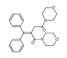 2-(diphenylmethylene)-1,4-dimorpholinobutane-1,4-dione Structure