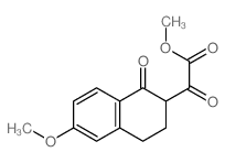 methyl 2-(6-methoxy-1-oxo-tetralin-2-yl)-2-oxo-acetate结构式