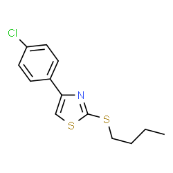 2-(Butylthio)-4-(4-chlorophenyl)thiazole structure