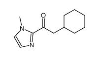 2-Cyclohexyl-1-(1-methyl-1H-imidazol-2-yl)ethanone structure