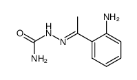 1-(2-amino-phenyl)-ethanone semicarbazone结构式