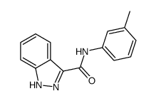 1H-Indazole-3-carboxamide,N-(3-methylphenyl)-(9CI) structure