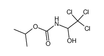 isopropyl (2,2,2-trichloro-1-hydroxyethyl)carbamate structure