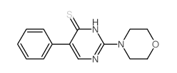 4(3H)-Pyrimidinethione,2-(4-morpholinyl)-5-phenyl- structure