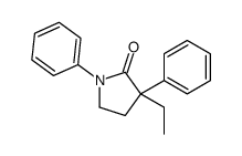 3-ethyl-1,3-diphenylpyrrolidin-2-one Structure