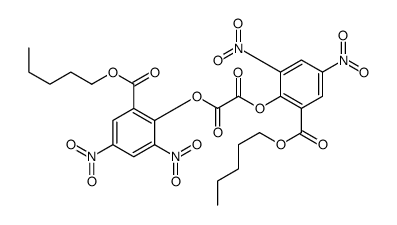 bis(2,4-dinitro-6-pentoxycarbonylphenyl) oxalate Structure