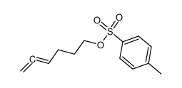 6-(toluene-4-sulfonyloxy)-hexa-1,2-diene结构式