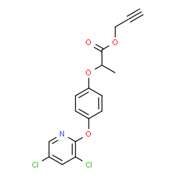 prop-2-ynyl 2-[4-[(3,5-dichloro-2-pyridyl)oxy]phenoxy]propionate Structure