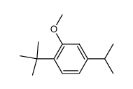 2-tert-butyl-5-isopropyl-anisole结构式