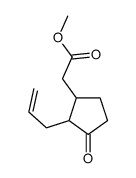 methyl 2-(3-oxo-2-prop-2-enylcyclopentyl)acetate结构式