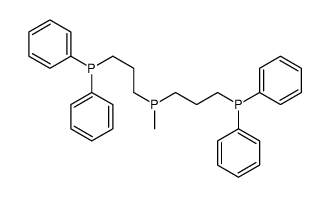 bis(3-diphenylphosphanylpropyl)-methylphosphane结构式