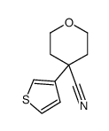 4-(thiophen-3-yl)tetrahydro-2H-pyran-4-carbonitrile结构式