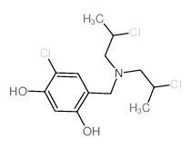 4-[[Bis(2-chloropropyl)amino]methyl]-6-chlororesorcinol结构式