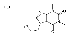 7-(2-aminoethyl)-3,7-dihydro-1,3-dimethyl-1H-purine-2,6-dione hydrochloride结构式