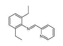 N-(2,6-diethylphenyl)-1-pyridin-2-ylmethanimine结构式