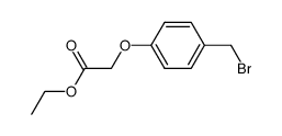 ethyl 2-[4-(bromomethyl)phenoxy]acetate结构式