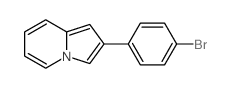 Indolizine,2-(4-bromophenyl)- Structure