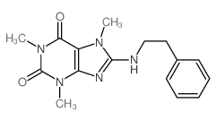 1,3,7-trimethyl-8-(phenethylamino)purine-2,6-dione结构式