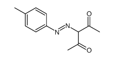3-[(4-methylphenyl)diazenyl]pentane-2,4-dione Structure